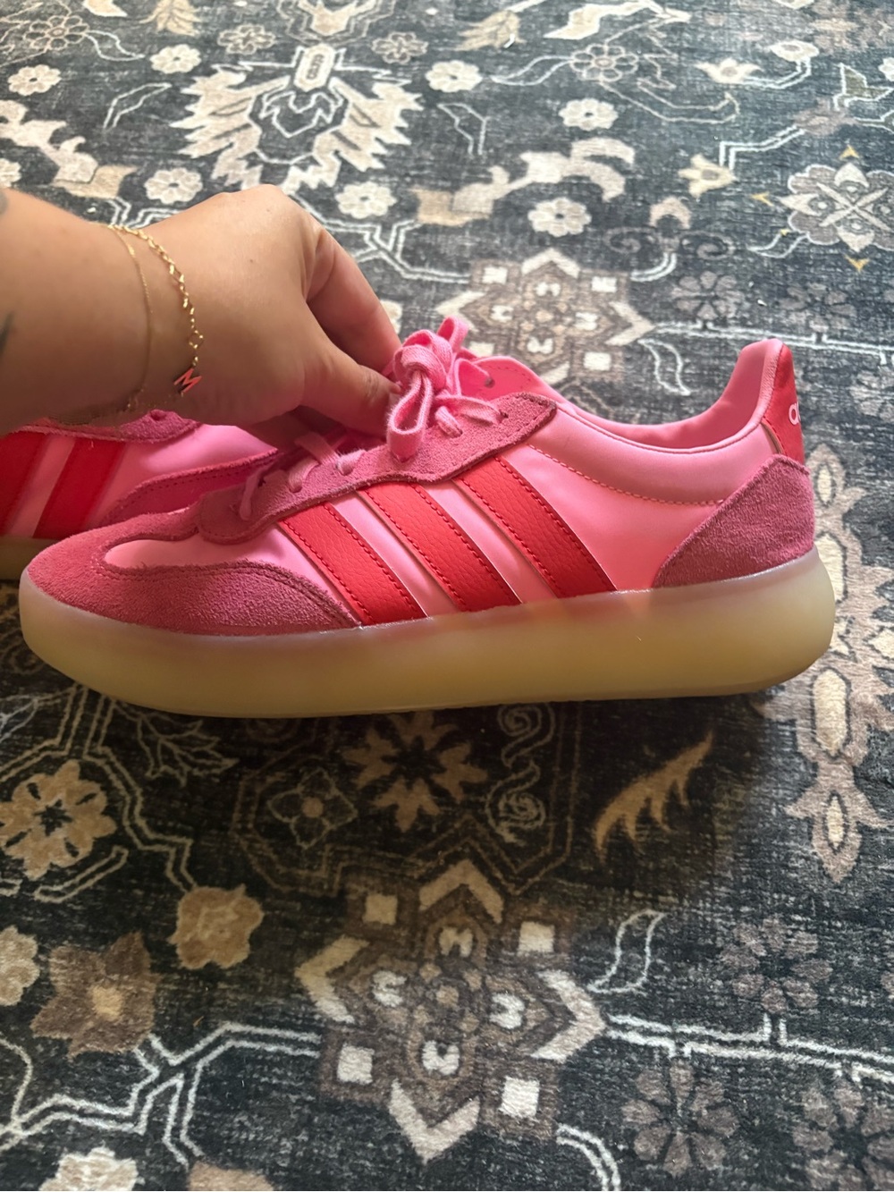 adidas Pink Women's Classic tennis shoes - Picture 3 of 5
